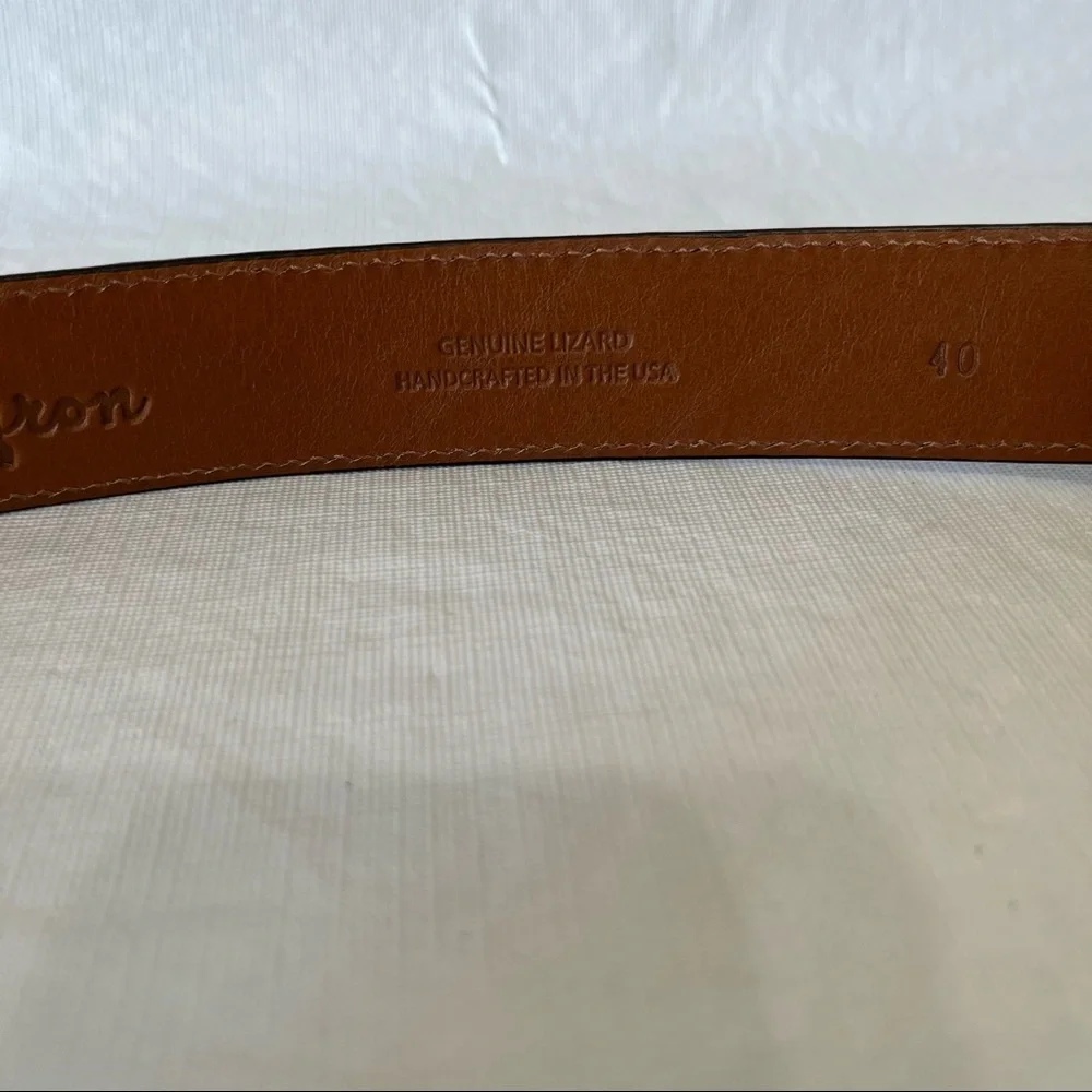 Byron Brown Genuine Lizard Leather Made in the USA